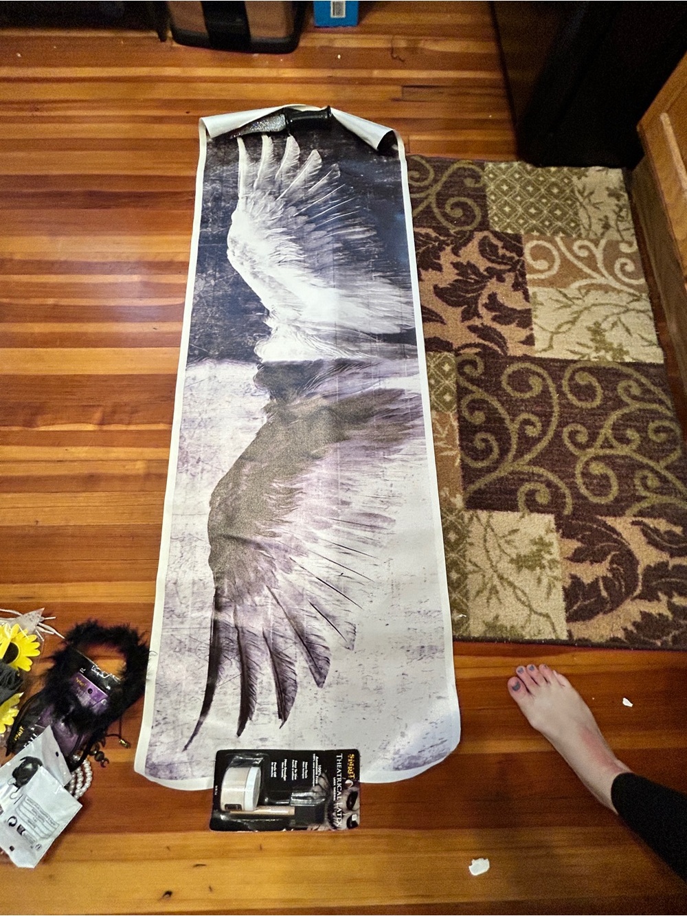 Dark vs Light Wings Canvas Wall Art